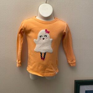 😘GAP Orange Long Sleeve Tee with Ghost Design